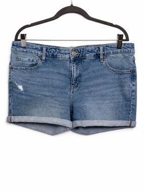 Torrid Rolled Cuff Jean Shorts Plus Size 18 Stretch Denim Summer Staple